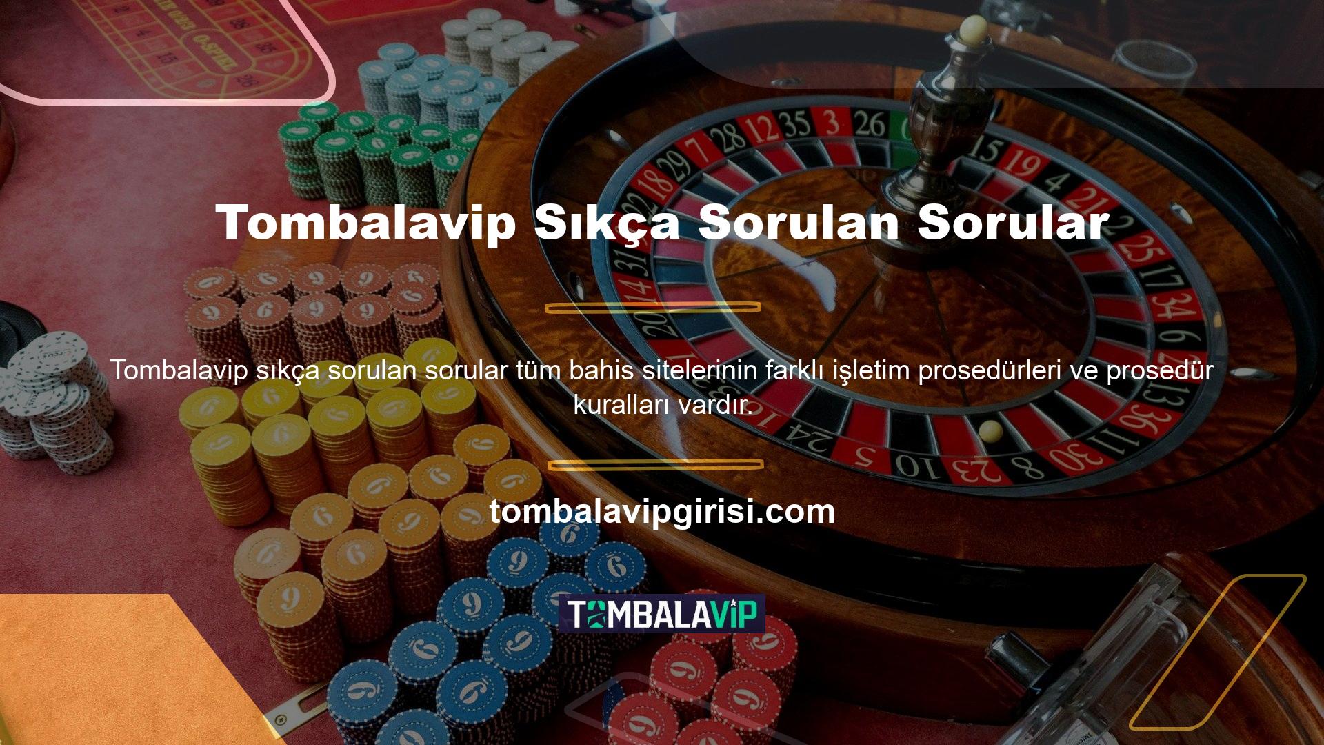 Bu nedenle Tombalavip, kullanıcılarına kendi bünyesinde farklı adımlarla para çekme ve yatırım prosedürü sunmaktadır